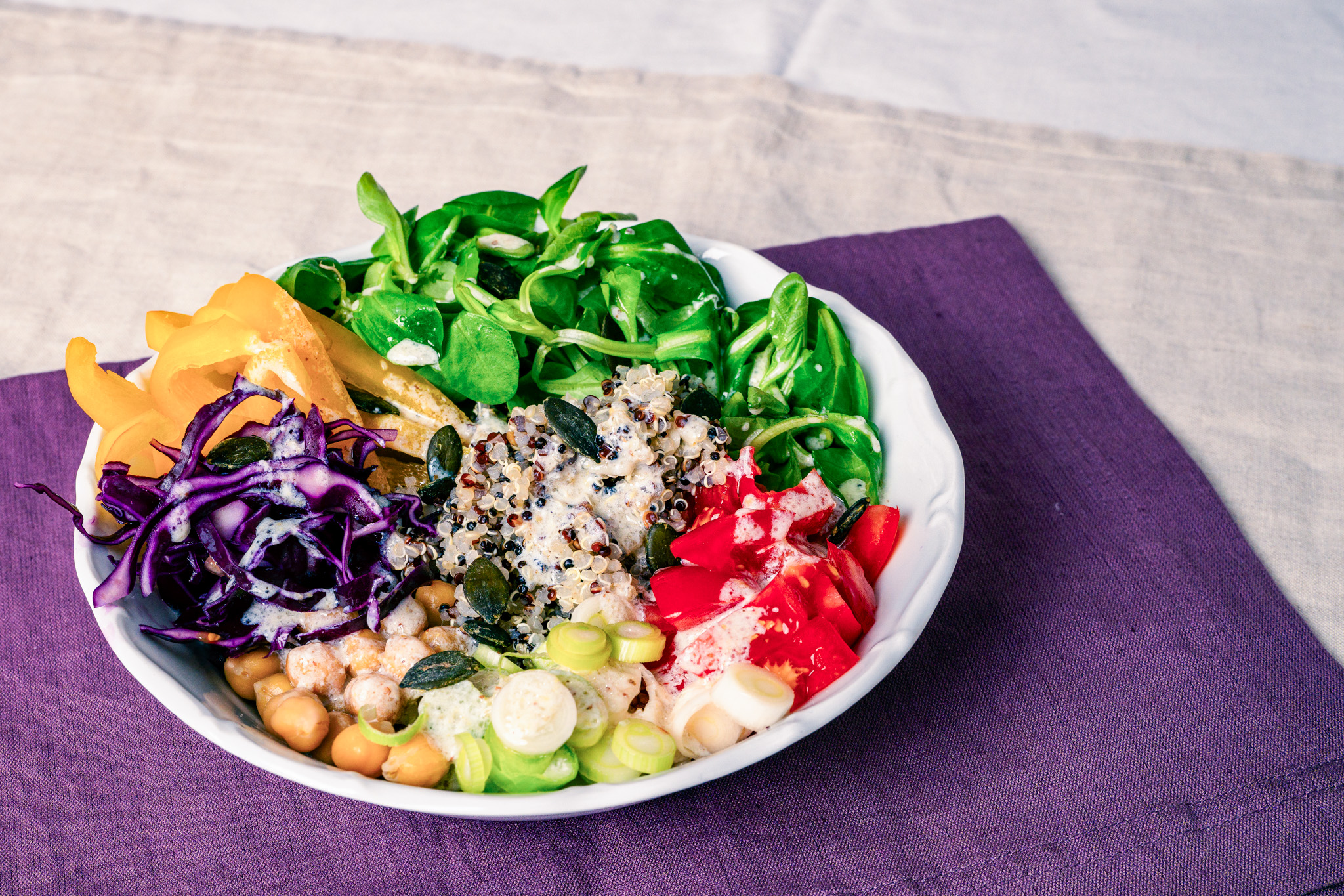 Abbildung von Kicher-Bowl auf Teller