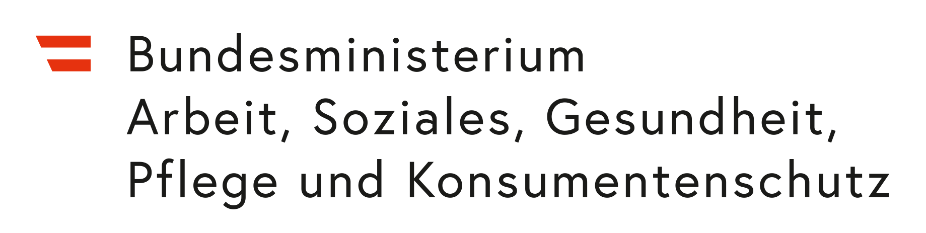 Logo Bundesministerium für Arbeit, Soziales, Gesundheit, Pflege und Konsumentenschutz